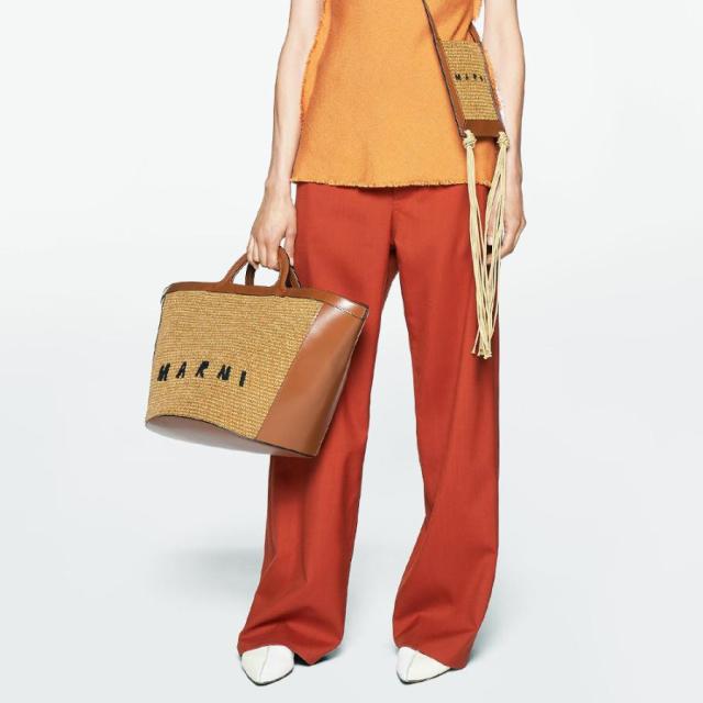 マルニ MARNI 2WAYバッグ かごバッ ハンドバッグ レディース